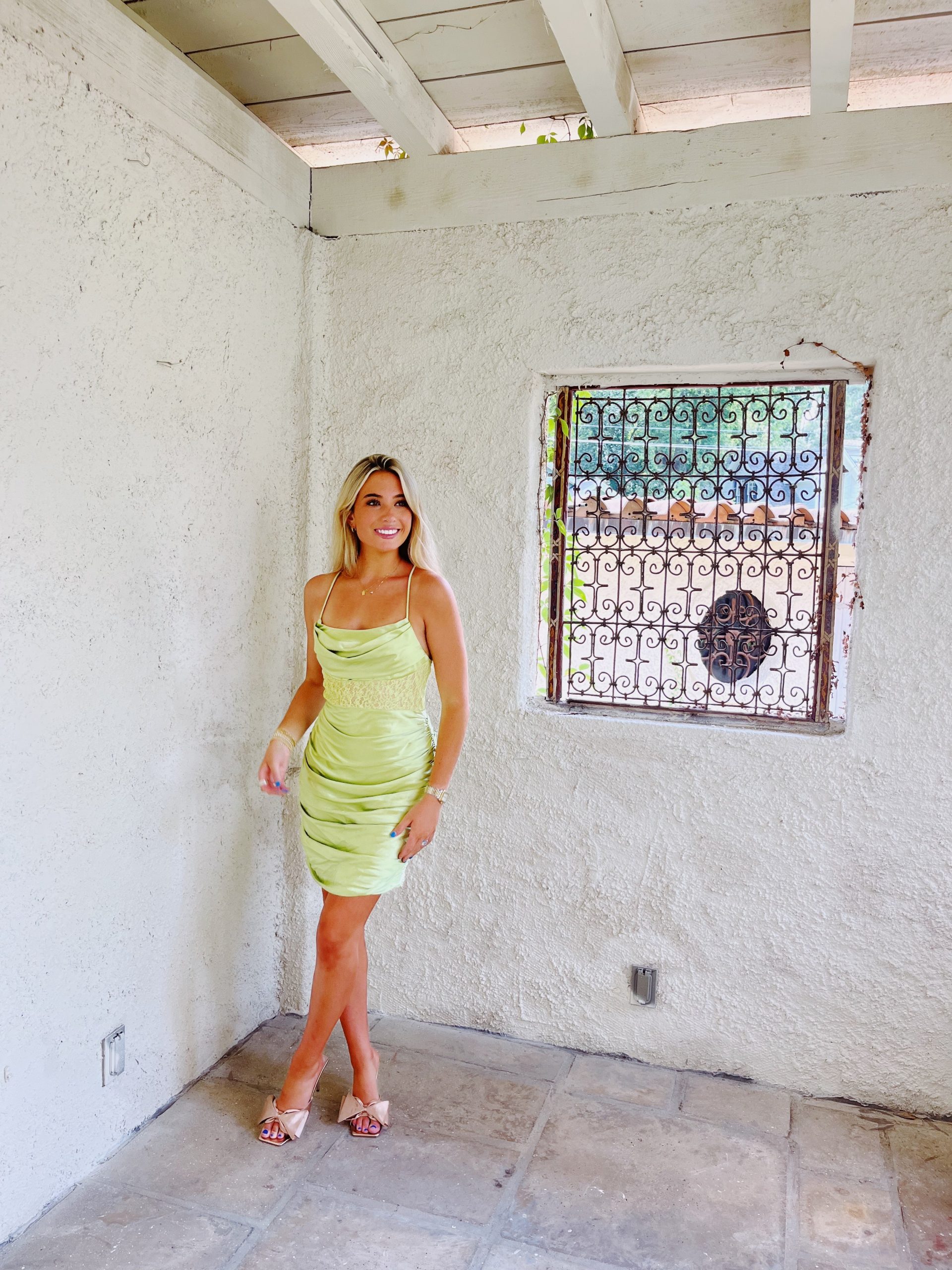 Upgrade It Mini Dress - Lime